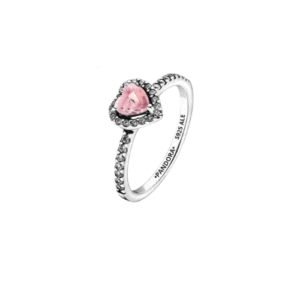 Anillo Rosa Plateado